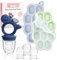 Baby Breastmilk Popsicle Molds with Baby Fruit Feeder Pacifier - btrfe Baby Silicone Nibble Freezer Tray Food Storage Containers for Toddler Teething & Infant Self Feeding,Blue