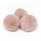 SYSUII 10 Stück Kunstfell Bommel 8cm Kunstfell Fellbommel Pompon Pom Ball DIY Fell Pom Poms für Damen Tasche Mützen Anhängern Dekoration Schlüsselanhänger Charms Strickmütze Zubehör -Rosa