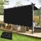 KANAGAWA 90 % Sonnenschutz, Pergola, für den Außenbereich, 1,8 x 3,4 m, mit Ösen, UV-Block, Sichtschutz für Terrasse, Hinterhöfe, Outdoor, Carport, Garten, Schwarz