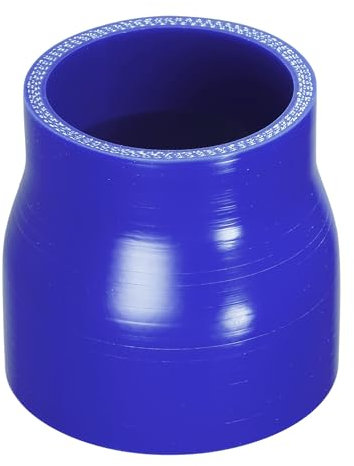 QUARKZMAN 1 Pieza Manguera de Silicona Azul para Automóvil, 57-70mm (2.24-2.76) de Diámetro Interno, 76mm (2.99) de Longitud, 0 Grados, Universal