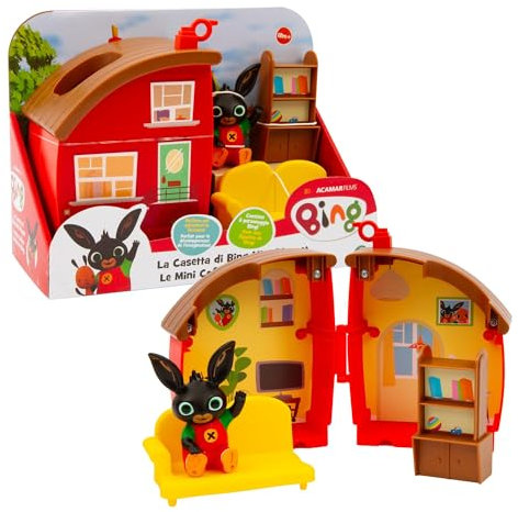 Giochi Preziosi Bing, Mini Playset Apribile Della Casetta Di Bing Composta Da 2 Stanze, Accessori E Con Personaggio Bing Incluso, Compatibile Con Altri Set della Linea, Bambini A Partire Dai 12 Mesi