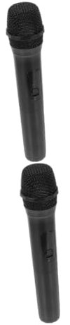 2 Pièces Microphone de Simulation Prop de Microphone factice Accessoires de Microphone simulés Faire Semblant de Jouer au Micro Accessoire de Microphone modèle de Micro Plastique Vaguelly