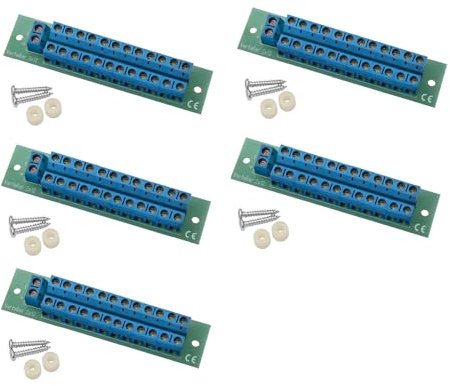 Stromverteiler Verteiler V 2x12 mit incl. Montagematerial bis 8A belastbar 5 Stück