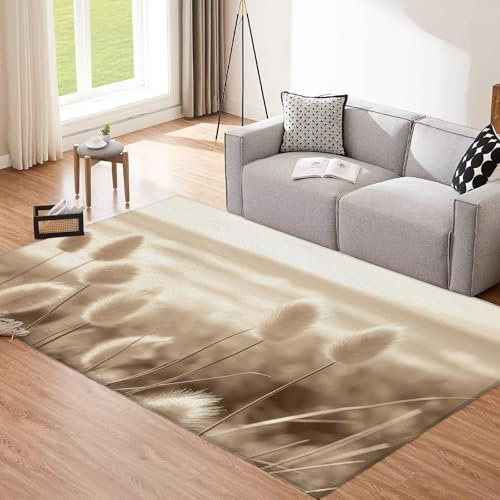 CEDNXOER Tappeto Lavabile In Lavatrice, 50×80cm Tappeto Antiscivolo A Pelo Corto,Pianta Canna Tappeti Anti-Pelo Per Soggiorno, Camera Da Letto