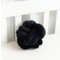 GYWZTJ Knotenkissen Groß, Knotenkissen, Rund, 28 cm, Kissen Knoten aus Teddystoff, Kissen Knotent, Bett Deko Kissen Runden für Kind Schlafzimmer, 28 x 28cm (Schwarz)