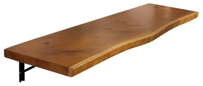 Wandklapptisch Küchentisch, Wäschetisch aus Holz, schwebende Arbeitsplatte, Klapptisch, platzsparend, einfach zu montieren, für Waschküche, Büroarbeitsplatz, Arbeitszimmer, Werkbank(200x45x3cm)