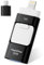 ROSPE USB Stick 256 GB für iPhone, MFi-zertifiziertes 4-in-1 Speicherstick mit USB 3.0, Lightning, USB-C & Micro-USB, kompatibel mit iPhone/iPad/Android/PC, USB 3.0 High-Speed Memory Stick, Schwarz