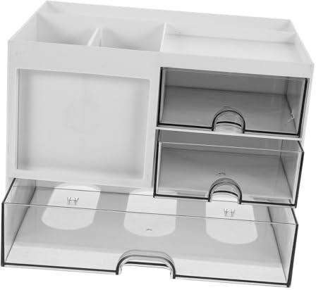 Schubladenbox mit Mehreren Schubladen für Dokumente und Stifte Weiß
