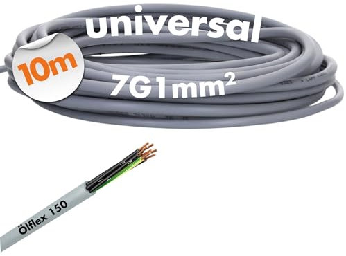 Lapp 10m Ölflex 150 Steuerleitung 7G1 mm² - H05VV5-F Steuerkabel 7 Adrig
