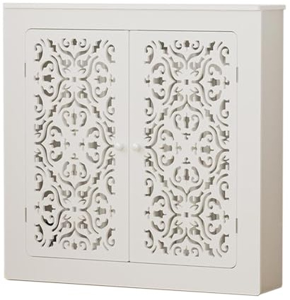 JINGSHIQIAOPL White Radiator Cover with Door, Radiator Cover Decorative Cabinet, Heater Covers for Home, Office, Bedroom, Heating Cover Cabinet(50x70x20cm/20x28x8in)