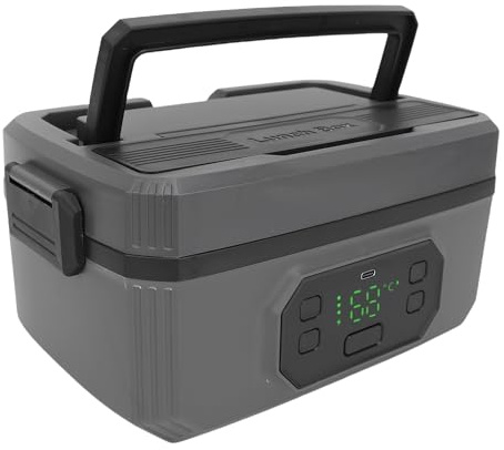 SUNGOOYUE Electric Lunch Box, Portable Stainless Steel Food Warmer Heated Lunch Container for Office Car Travel and Job Site (1200ML)