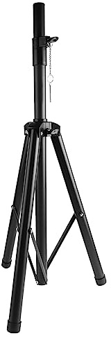 Tbest Support de Trépied de Haut-Parleur Réglable 35,4 70,9 Base en Fer Métallique Robuste pour Haut-parleurs Haute Puissance Réduction du Bruit, Pliable et Portable pour Concerts, Gymnases,