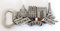 AKER Aimant Magnet de frigo Souvenir de France Paris métal Cadeaux décapsuleur G83 (argenté)