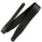 Richter Leder Raw V Nappa Black - Handgearbeiteter Gitarrengurt