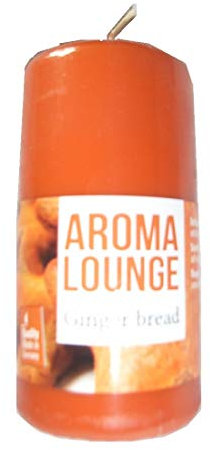 Aroma Lounge Stumpen * Lebkuchen - Ginger Bread * 120/57 mm selbstlöschend Duftkerze Duftstumpen Advent, Weihnacht, Deko, Kerze