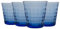 Duralex Verres è Boire Prisme - Gobelets 220 ML pour Eau, jus - Bleu - Paquet de 8