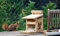 XXXL Echhörnchen Kobel/Futterhaus aus hochwertigem Lärchenholz, deutsches Qualitätsprodukt, von Hand gefertigt im Bayerischen Wald (Premium Futterhaus naturbelassen)