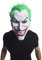 Rubies Mashera Joker PVC con capelli per adulti, Accessori, Complemento da costume, Taglia Unica, Unisex, Ufficiale DC Comics per Halloween, Feste e cosplay