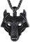 FaithHeart schwarz Fenrir Anhänger Wikinger herren Schmuck Nordische Wolfkopf Kette für herren und männer