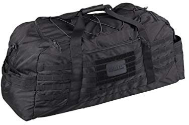 Mil-Tec Fliegertasche Combat • Taktische Reisetasche mit MOLLE-System • Kompakte Umhängetasche Herren • Mit Schultergurt, Tragegriffen, viel Stauraum • Als Sporttasche, Einsatztasche • M, Oliv