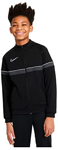 NIKE DRI-FIT ACADEMY SS Tee, XL, Black/White/Anthracite/White