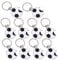 XLKJ Lot de 10 Ouvre Bière Porte Clé, Ouvreur de Bouteille de Bière Porte Clés Tire-Bouchon Créatif Décapsuleur de Football Pratique Multifonctionnel
