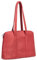 Rivacase Handtasche, Tote Bag für Damen, Laptoptasche für Tablett bis 16 Zoll und Macbook Pro 16 - Schultertasche Kunstleder, Notebooktasche, Damentasche für Laptop Notebook / (Rot)