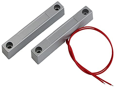 1 paio di porte in lega interruttore magnetico rivelatore allarme porta contatti GY-ZN08-NO/GY-ZN08-T/GY-ZN08-NC/GY-ZN08-RVV 4 tipi di contatti porta per scegliere