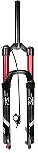 VPPV Aluminiumlegierung MTB Federgabel 26 Zoll Federweg 140 mm Zugstufeneinstellung, 1-1/8 Fahrrad Vordergabel 27,5 29 Zoll Scheibenbremse Zum MTB Radfahren Zubehör
