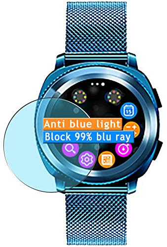 Vaxson 3 Stück Anti Blaulicht Schutzfolie kompatibel mit Microwear L2 Smartwatch smart watch Bluelight folie folien Displayschutzfolie ( nicht Panzer Schutz Glas folie nicht PanzerGlas ) Neue