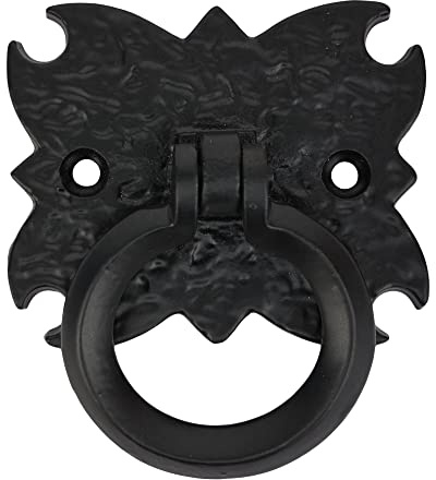 SKANDH Iron Door KnockerPug, Antique Black Powder Coated