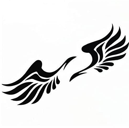 Autoaufkleber 1 Paar Engel Wings Emblem Badge Decal Reflective Car Motorrad -Styling -Styling -Aufkleber Für Rückspiegelstreifen Unterabschnitt