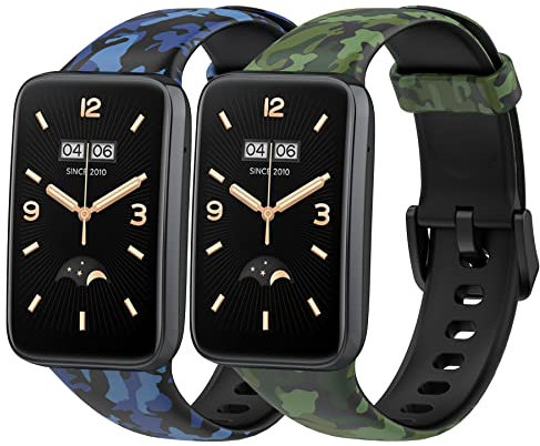 MIJOBS Armband Kompatibel mit Xiaomi Band 7 Pro Ersatzarmband Silikonarmband Outdoor Sportarmband Xiaomi Miband 7Pro Ersatzarmbänder für Männer und Frauen Camouflage-Armband