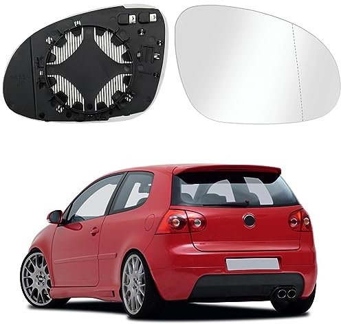 Spiegelglas Heizbar Passend für VW Passat B6 07-11 / Golf MK5 03-08 / Jetta 5 06-11 Spiegelglas Außenspiegel Glas (Rechts)