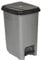 URBNLIVING 8L or 40L Slim Recycling Kitchen Step On Pedal Bin With Inner Insert Liner Pocket and Lid for Home and Office (40L Grey)