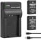 Shentec EN-EL20 EN-EL20a Batteria e caricatore LCD USB per Coolpix P950, P1000, DL24-500, Coolpix A, 1 AW1,1 J1,1 J2,1 J3,1 S1,1 V3 Fotocamera Digitale