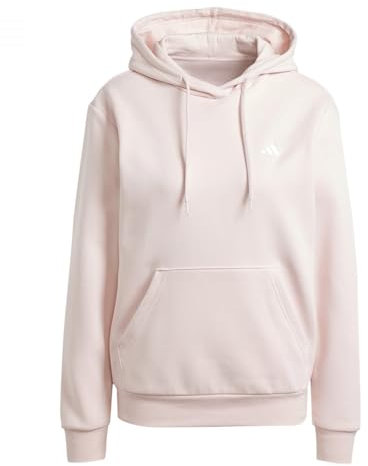 adidas Donna Essentials Small Logo Feel Cozy Hoodie, Sandy Pink, M