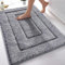 DUNSOO Tapis de Bain, Doux et Confortable Tapis de Bain Antiderapant, Eau Super Absorbante Tapis de Douche, Lavable en Machine