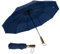 ECOHUB Regenschirm Automatik Groß Sturmfest, Taschenschirm mit Belüftetes Doppel-Schirmdach & Holzgriff, Schirm Recycelter PET, Regenschirm für Herren Damen(Navy blau)