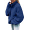 Bluelucon Pullover Für Damen Strick Elegantpullover Grobmaschig Oversize Strickpulli Leichter Pullover Damen Langarm Shirts Pullover Herbst Kleidung #1-Marine M