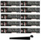 raupir Set 10 Heftchen Gizeh Extra Fine (Black) King Size Slim Papier mit Tips 1 Tube schwarz