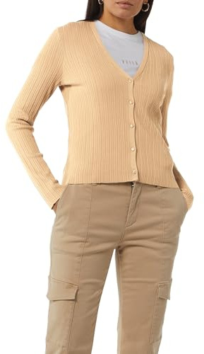 Comma Gerippte Strickjacke im Slim Fit