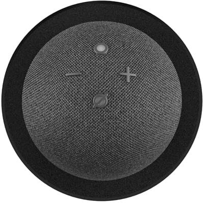 Cleverstation Deckenhalterung - für Echo Dot 4 / Dot 5, Alexa Zubehör, Halterung, Wandhalterung, Einbaulautsprecher Decke, Deckenbefestigung, Smart Speaker Deckenmontage (schwarz)