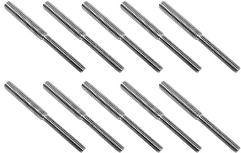 10x 80mm goujon à double tête boulon 304 en acier inoxydable réducteur de vis adaptateur (M6 à M8) pour fixation de colonne structurelle