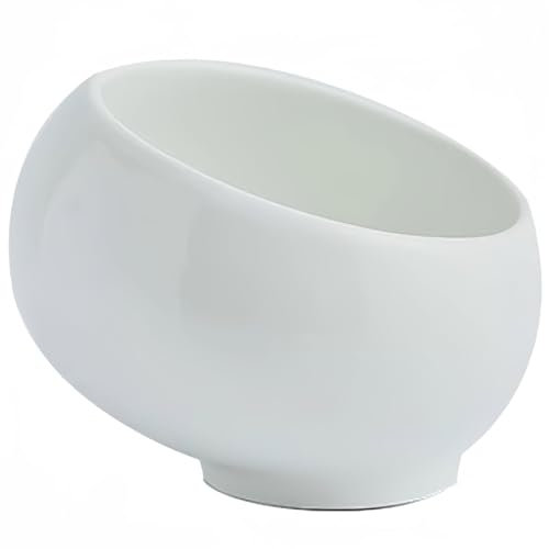 Dowbom Key Bowl For Entryway Table, Storage Candy Bowl Metal Rack, Home Decor Gift, Candy Bowl For Office (White,6“), CWW-003