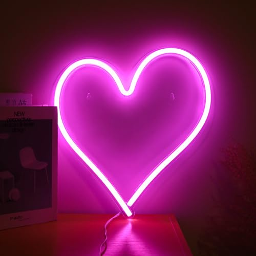 Luce Neon LED Ragazze Rossa Decorazione Parete USB | Illuminazione d'atmosfera per matrimoni, anniversari e compleanni, idea regalo originale per camera e feste.