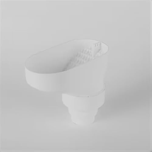 3P Downpipe Gutter Leaf Catcher - Low Maintenance Anti Clog and Blockage, Debris Guard Filter Protector - White