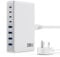 200W USB C Charger Block,GaN III 8-Ports USB C Charger,QC4.0 Fast Phone Charging Station Hub+PD 65W Laptop Charging Compatible with MacBook Pro/Air,DELL,iPhone 16 Pro/15,Galaxy S24/S23,iPad-White