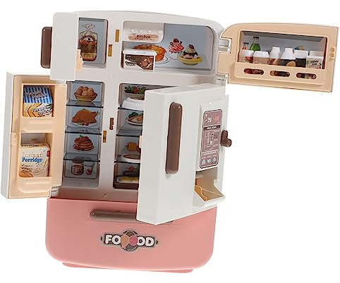 VICASKY 1 Satz Küchensimulation Kühlschrank Mini-kühlschrankspielzeug Spielzeug Für Kindergeräte Spielzeugkühlschrank Mini-Essen Puppenhaus Kühlschrank Mini-Spielzeug-Essen Dekor Plastik