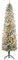 HOMCOM Sapin de Noël Artificiel 180 cm, Arbre de Noël Slim Lumineux floqué enneigé - Support en métal, lumière LED Blanc Chaud et 329 Branches - Effet réaliste, Vert